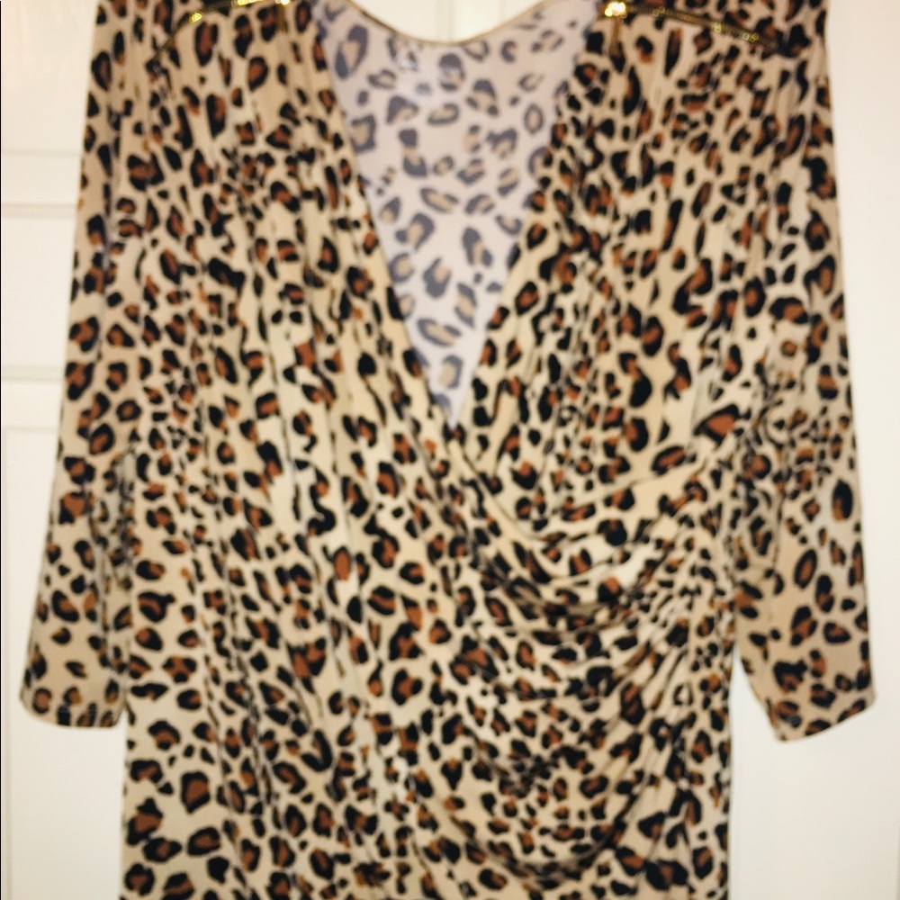 Lane Bryant Cheetah Top Blouse